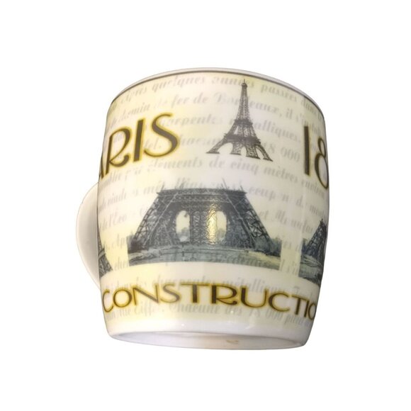 Enesco France Coffee Tea Mug White Paris Construction 1889 Tour Eiffel Handle - Picture 5 of 6